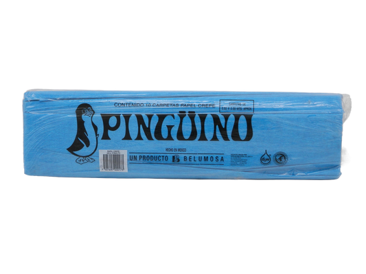 1 pliego de papel crepe pingüino, azul cobalto