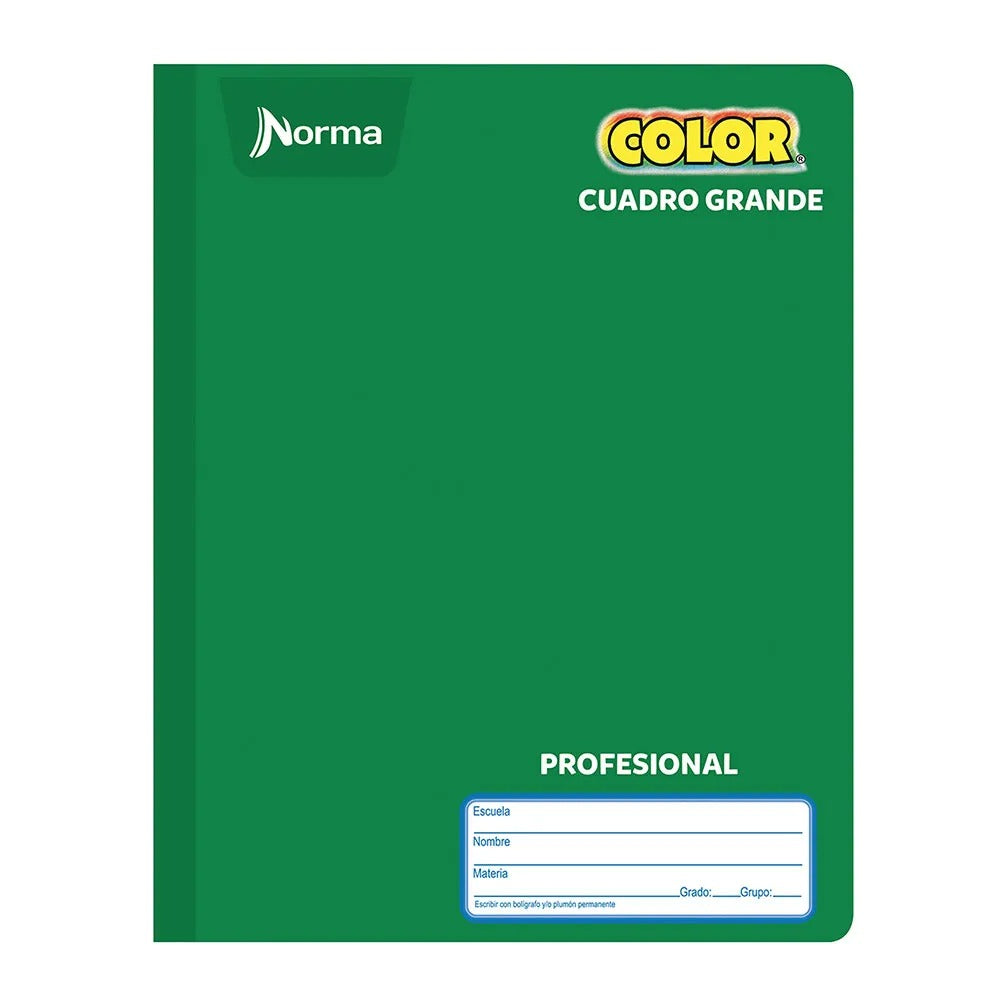 Cuaderno Norma Color 360 Cosido College 100 Hojas Cuadro Grande (C7)