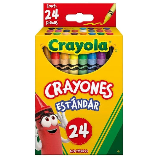 Crayones Estándar 24 piezas Marca Crayola