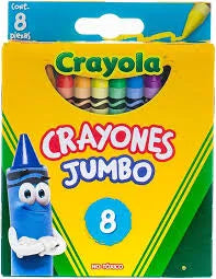 Crayones Jumbo 8 piezas Marca Crayola