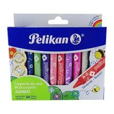 Crayones De Cera Jumbo Redondos 24 piezas PELIKAN