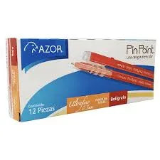 Boligrafo tinta roja punta ultra fina Pin Point #1