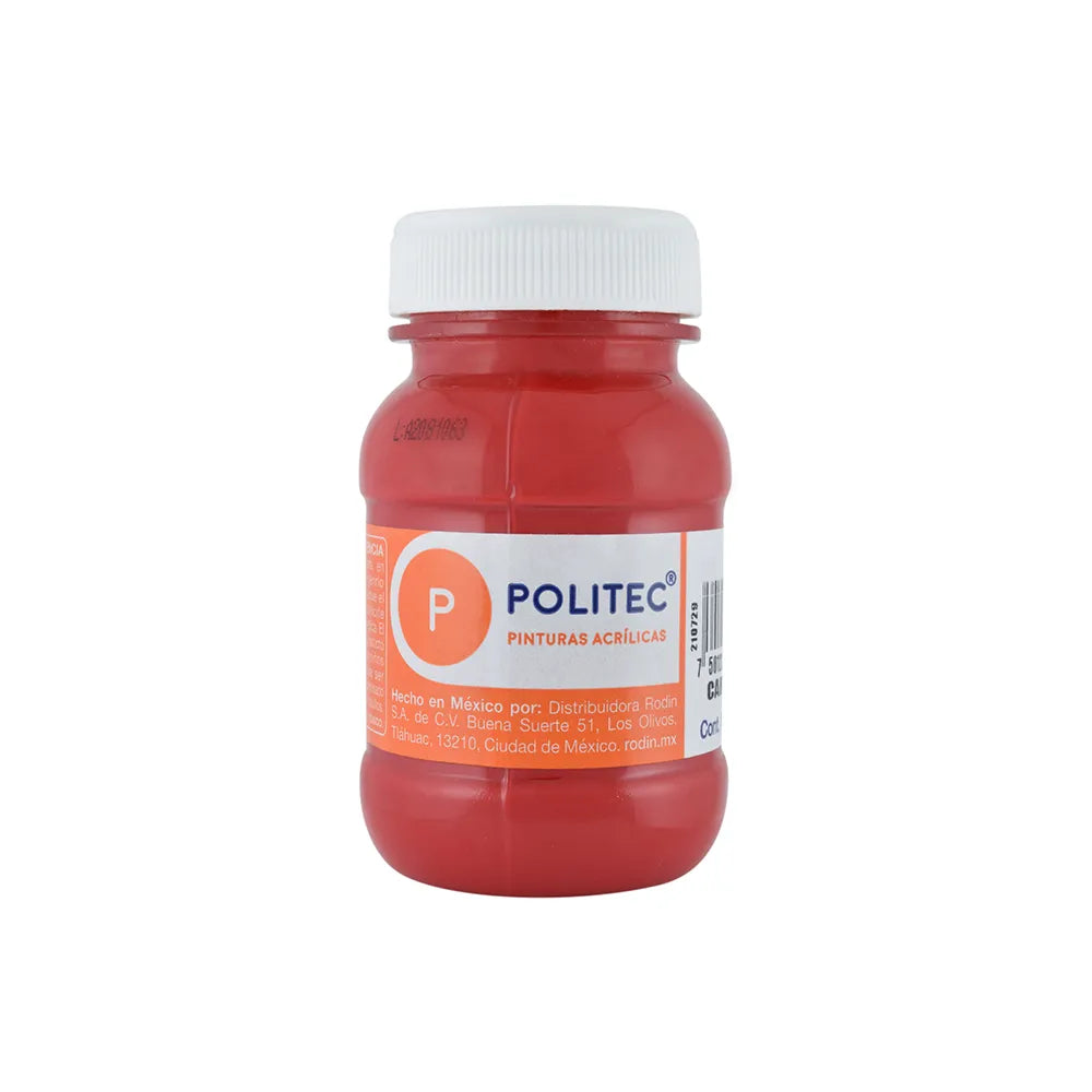 Pintura Acrílica Politec Carmín 319 / 100 Ml / 1 Pieza