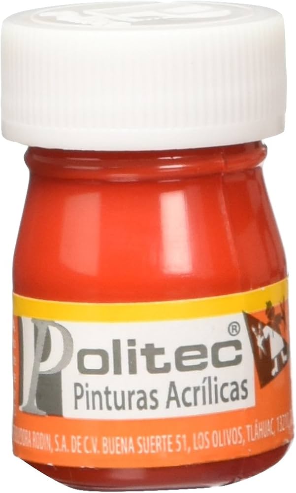 Pintura acrilica politec carmin claro 323