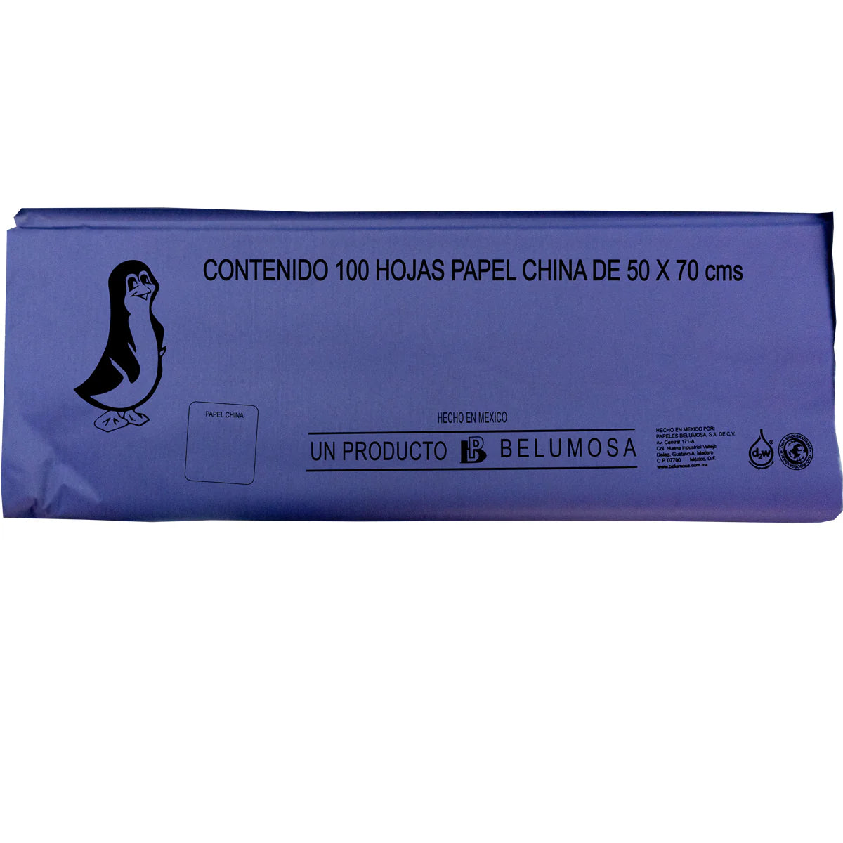 1 pliego de Papel china azul marino