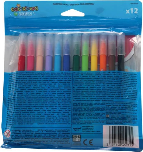 1 paquete de plumines color peps MAPED c/12
