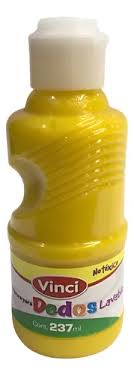 Pintura digital vinci lavable amarillo 237 ml /6