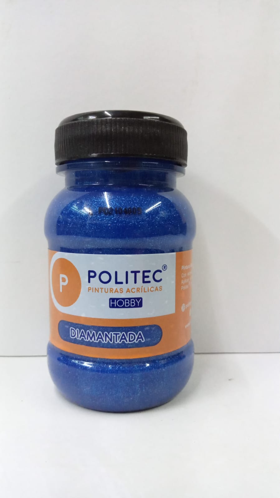 Caja de Pintura Acrílica Politec Diamantada Azul / 100ml / 6 piezas