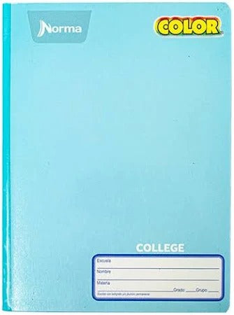 Cuaderno Norma Color 360 Cosido College 100 Hojas Doble Raya