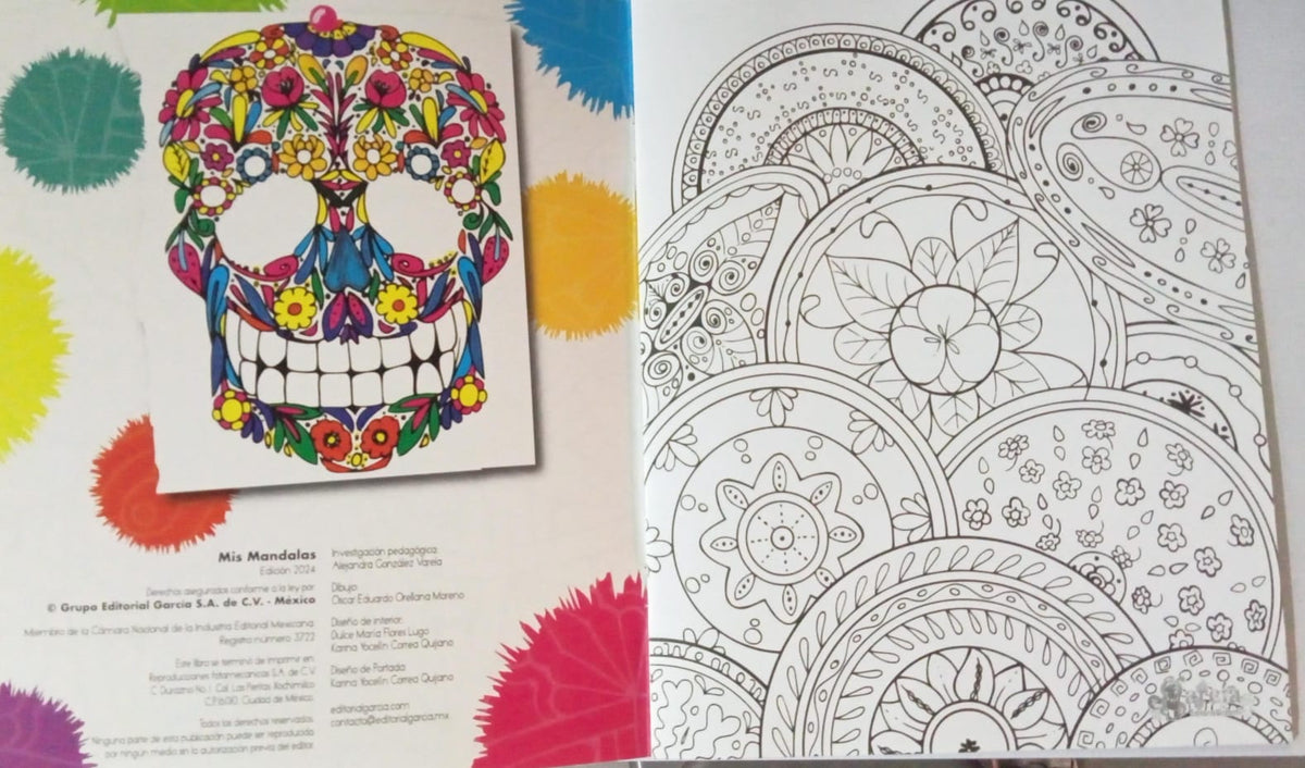 Mandalas para colorear mexico editorial infantil garcia