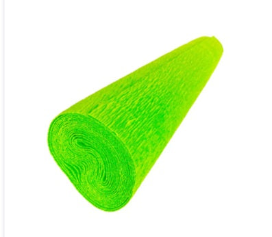 1 pliego de papel crepe Pingüino,verde limon