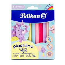 Plastilina en barrita pastel con 10 piezas de 180 g c/u PELIKAN