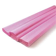 1 pliego de papel crepe Pingüino,rosa palido