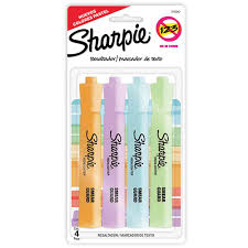 Marcador De Texto Pastel C/4 Shasrpie
