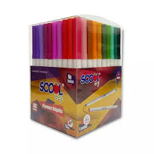 Plumones Delgados C /100 Scool