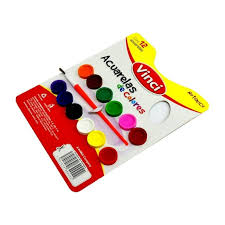 Acuarela De Colores Vinci # 12 Pastillas