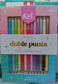Lapices de colores doble punta kiut c/13