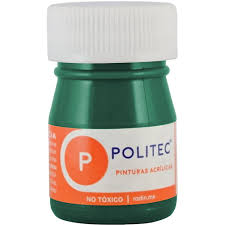 Pintura politec acrilica verde obscuro rodin 306