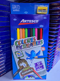 Colores Borrables C/ 12 Triangulares Artesco