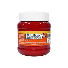 Pintura acril politec 250 ml carmin claro 323/12