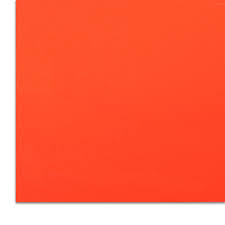 Hoja de color t/c naranja neon /1 pieza EUROCOLORS