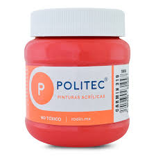 Pintura acril politec 250 ml carmin rodin 319/12