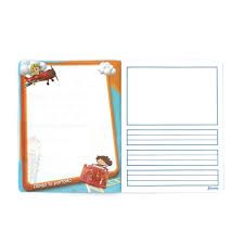 Cuaderno de rayitas de 10 mm con marco para dibujar 50 hojas NORMA