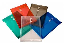 Sobre de plastico tamaño carta forma vertical D' NOVAC