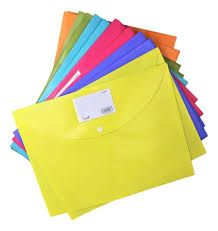 Sobre de plastico forma horizontal tamaño carta BILI
