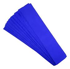 1 pliego de papel crepe pingüino , azul rey