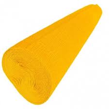 1 pliego de papel crepe pingüino, amarillo mango