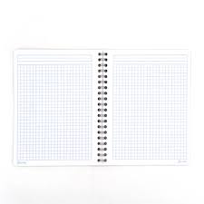 Cuaderno de cuadro grande 100 hojas doble aro frances SCRIBE IN BLACK