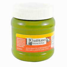 Pintura acril politec 250 ml verde olivo rodin 336/12