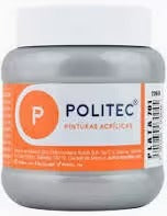Pintura acril politec 250 ml plata rodin 701/12