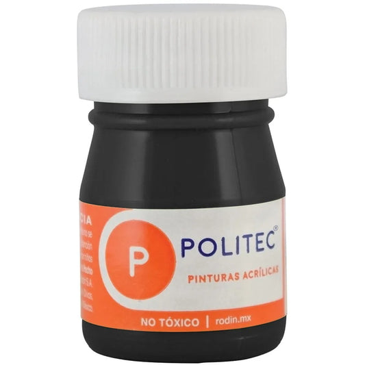 Pintura politec acrilica negro intenso rodin 302