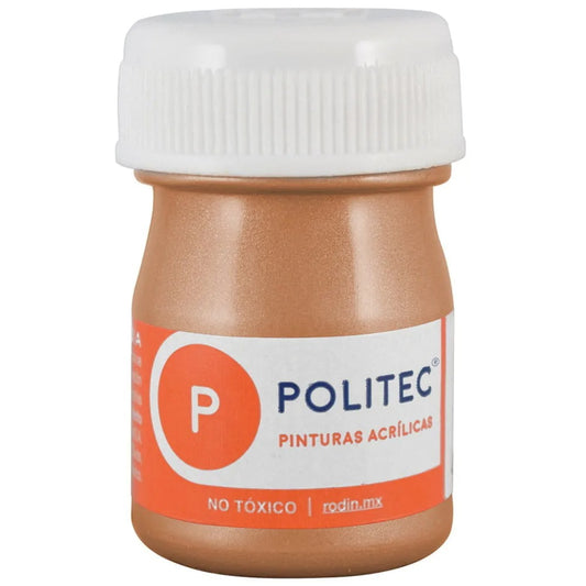 Pintura politec acrilica metalica bronce 702