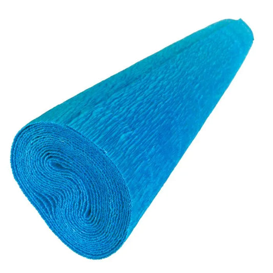 1 pliego de papel crepe pingüino, azul cobalto
