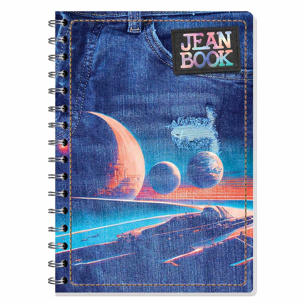 Cuaderno Doble Aro 100 Hojas Cuadro Grande Francés Jeabn Book