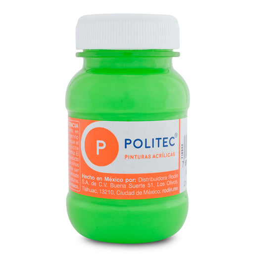 Caja De Pintura Acrílica Politec Lima 345 / 100 Ml / 6 Piezas