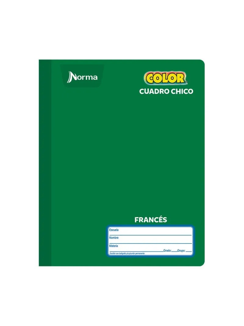 Cuaderno cosido cuadro chico frances 100 hojas NORMA