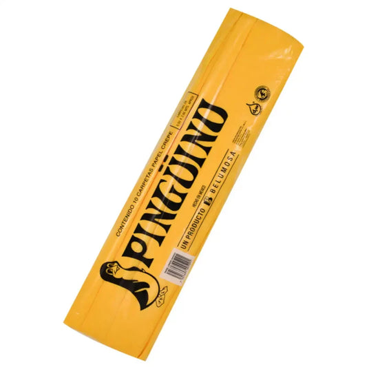 1 pliego de papel crepe pingüino, amarillo mango
