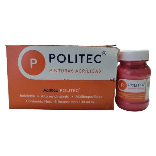 Pintura Acrílica Politec coral 344 / 100 Ml / 1 Pieza