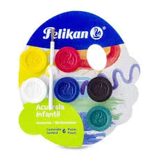 Acuarela Infantil #6 Pastillas PELIKAN