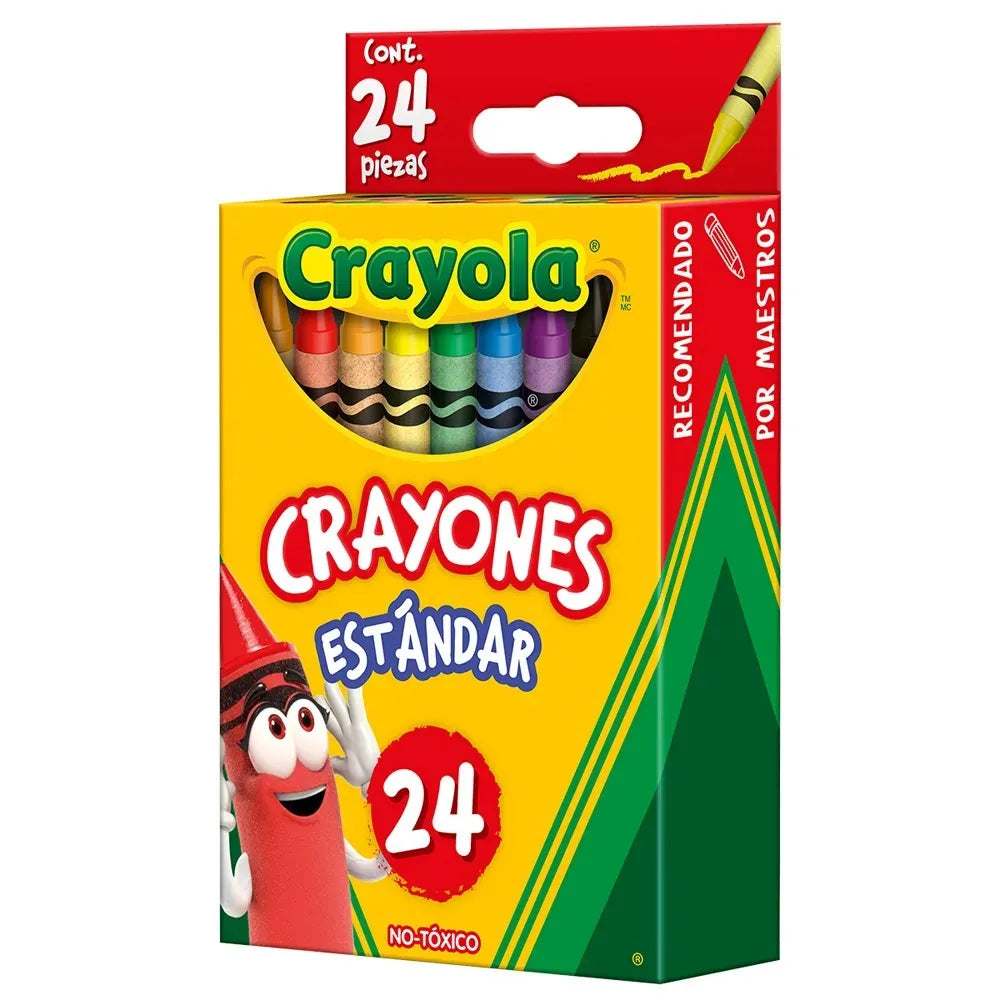 Crayones Estándar 24 piezas Marca Crayola