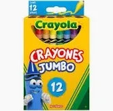 Crayones Jumbo 12 piezas Marca Crayola