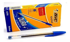 Boligrafo Bic punta media tinta azul C/12
