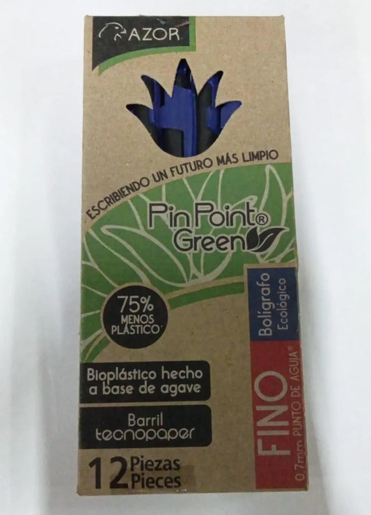 Boligrafo Pin Point Green C/12