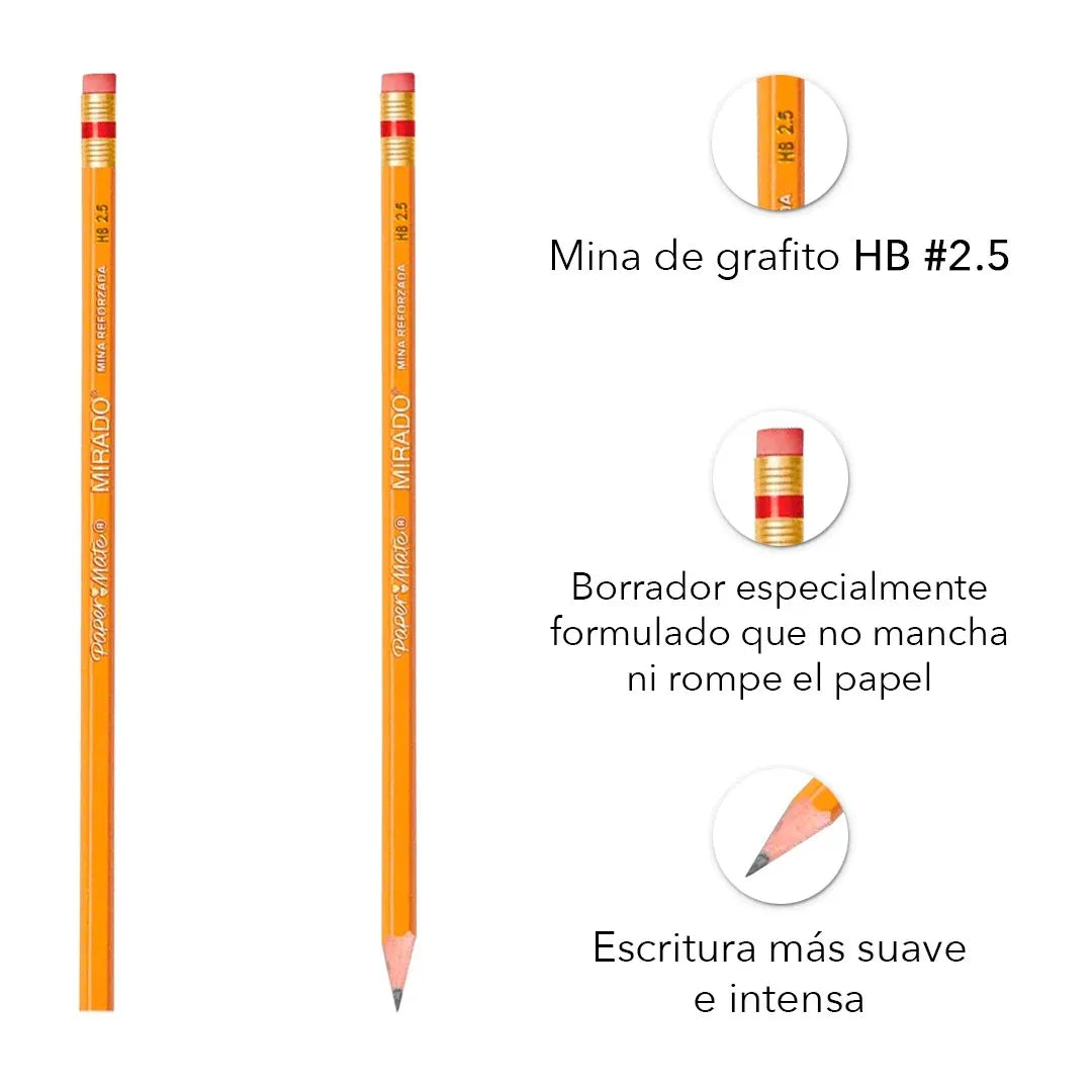 Lápiz Mirado Hb2.5 Paper Mate