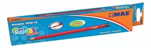 Lápiz Checador Rojo C/10