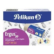 1 Paquete De Goma Pelikan Ergus C/20